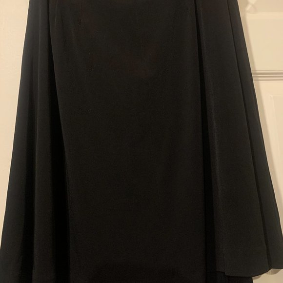 Calvin Klein Pleated Skirt with Self Belt Black Size S - Picture 2 of 3